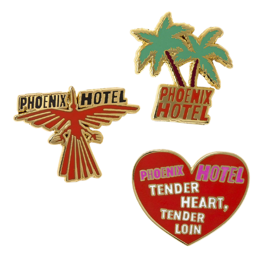 Phoenix Hotel Enamel Pins